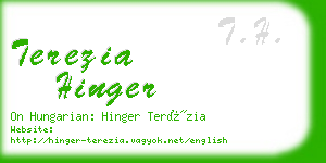 terezia hinger business card